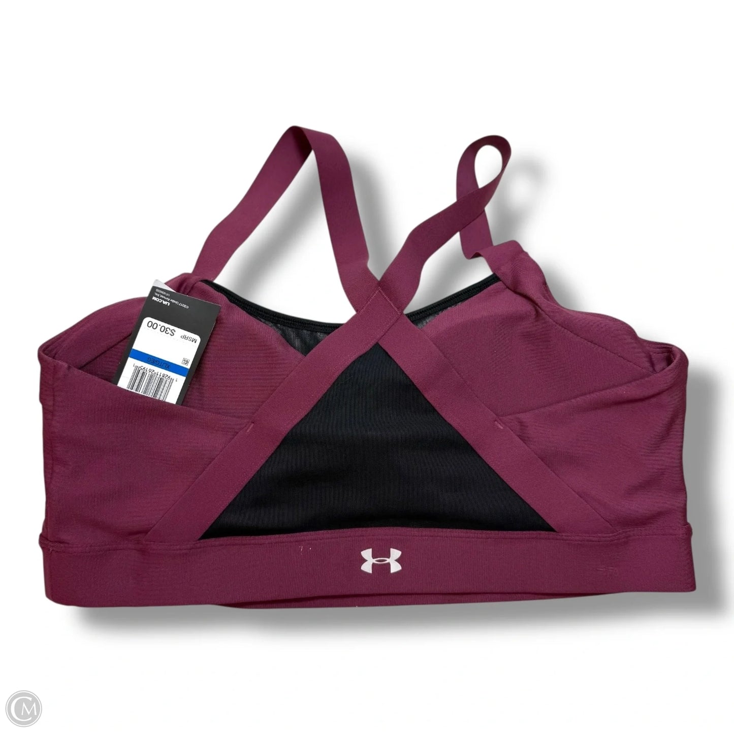 Athletic Bra By Under Armour In Maroon, Size: Xl