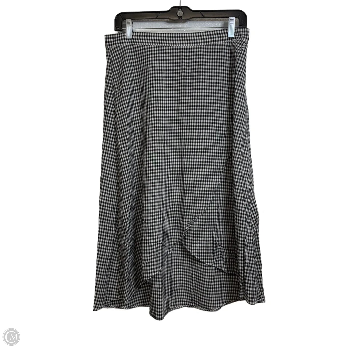 Skirt Midi By Loft In Checkered Pattern, Size: 6
