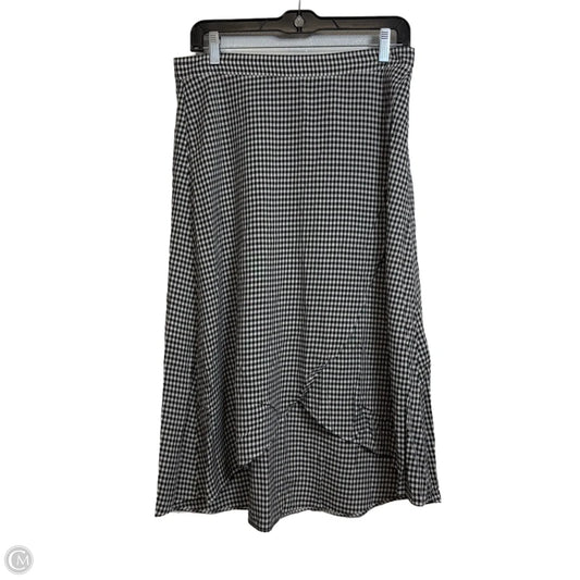 Skirt Midi By Loft In Checkered Pattern, Size: 6