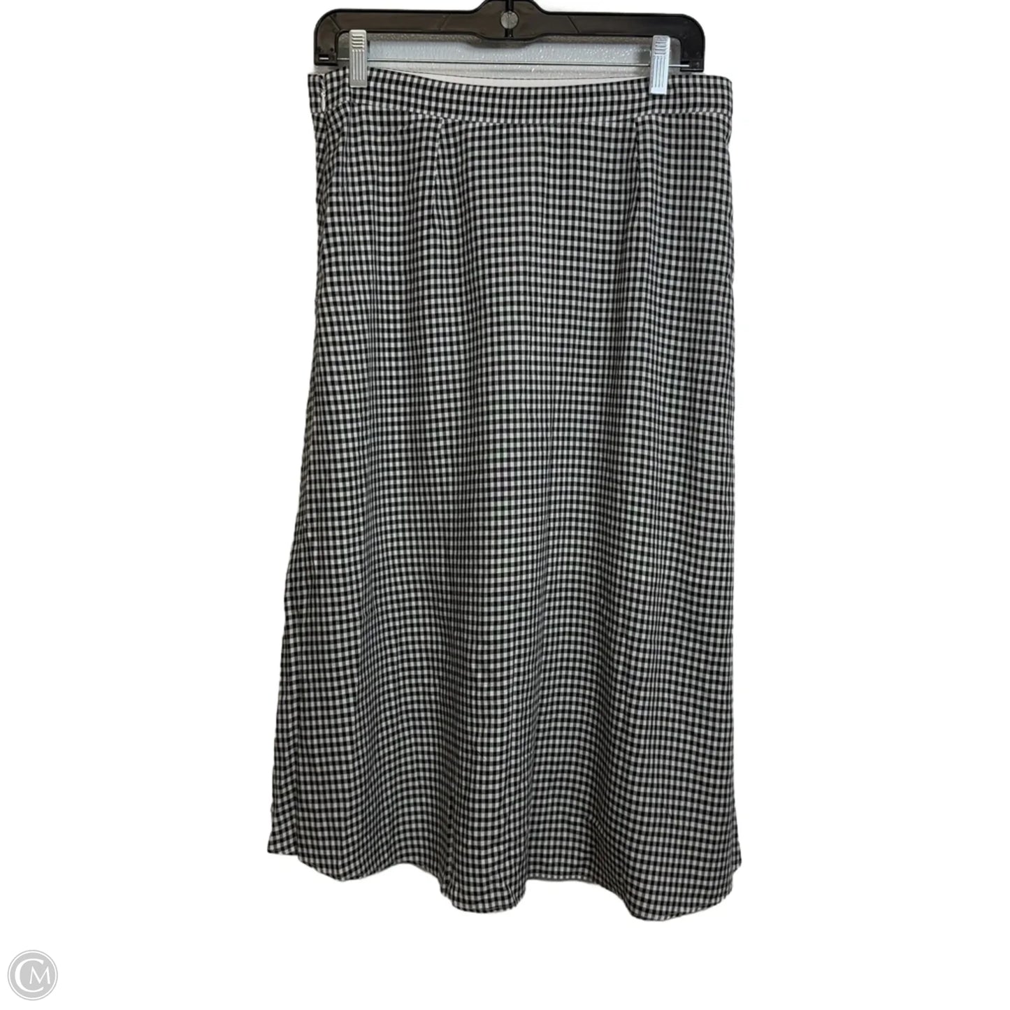 Skirt Midi By Loft In Checkered Pattern, Size: 6
