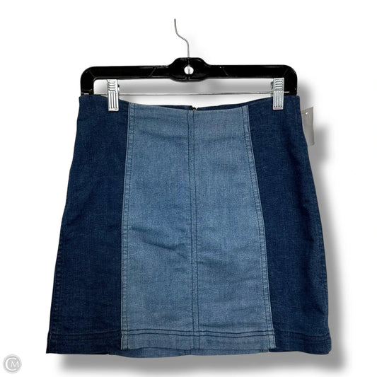 Skirt Mini & Short By Free People In Blue Denim, Size: 6