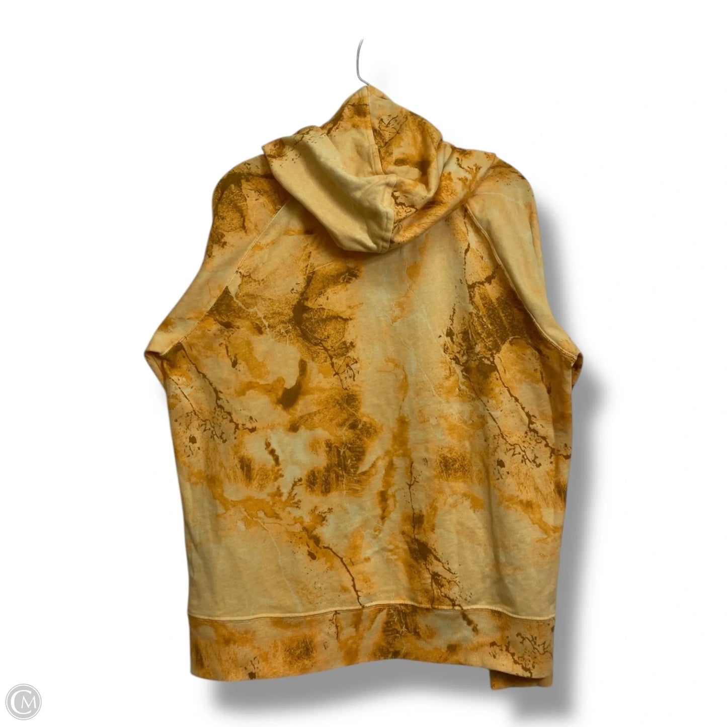 Sweatshirt Hoodie By Peace Love World In Yellow, Size: S