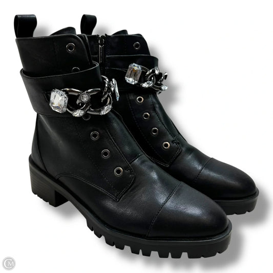 Boots Designer By Karl Lagerfeld In Black, Size: 8.5