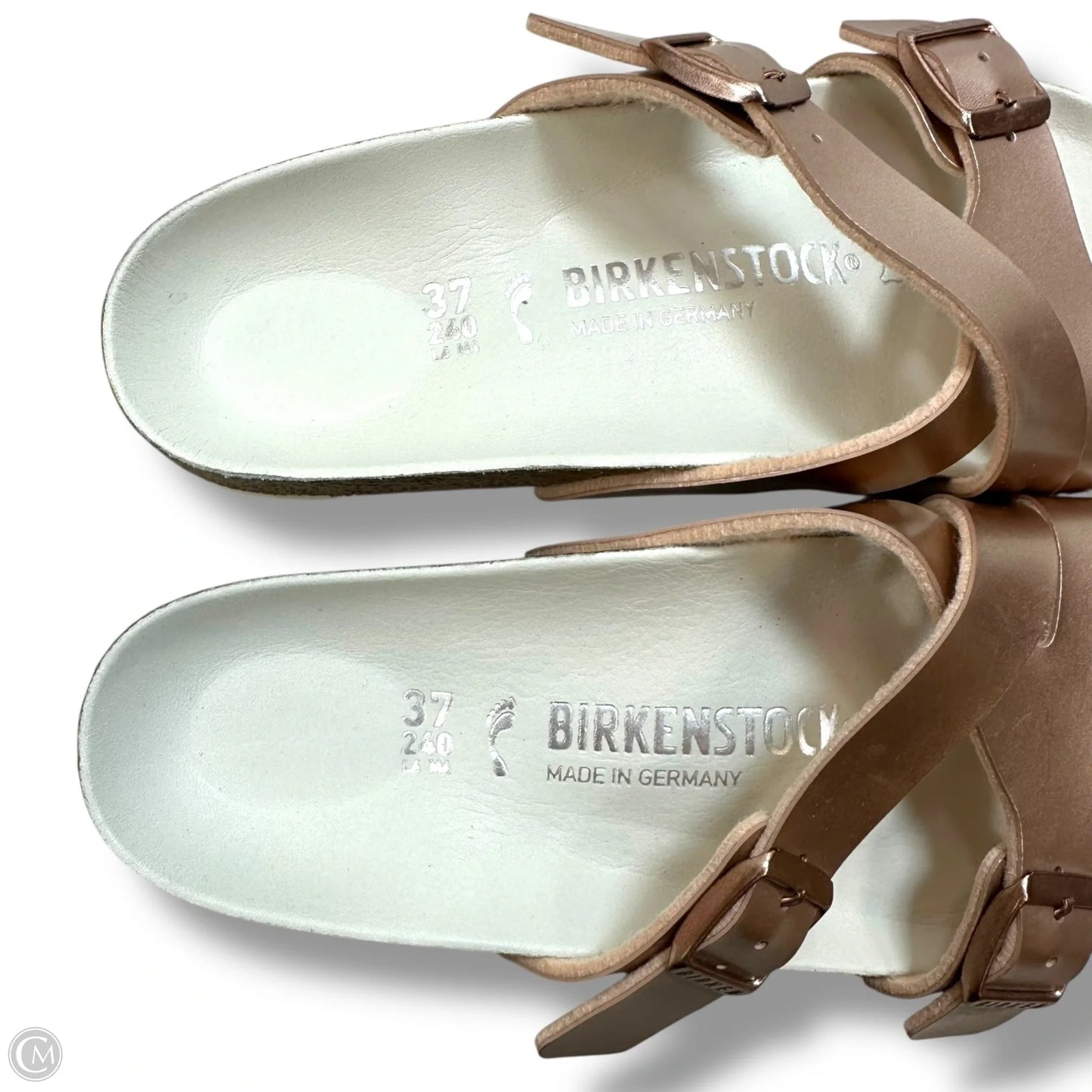 Sandals Flats By Birkenstock In Rose Gold, Size: 6/37