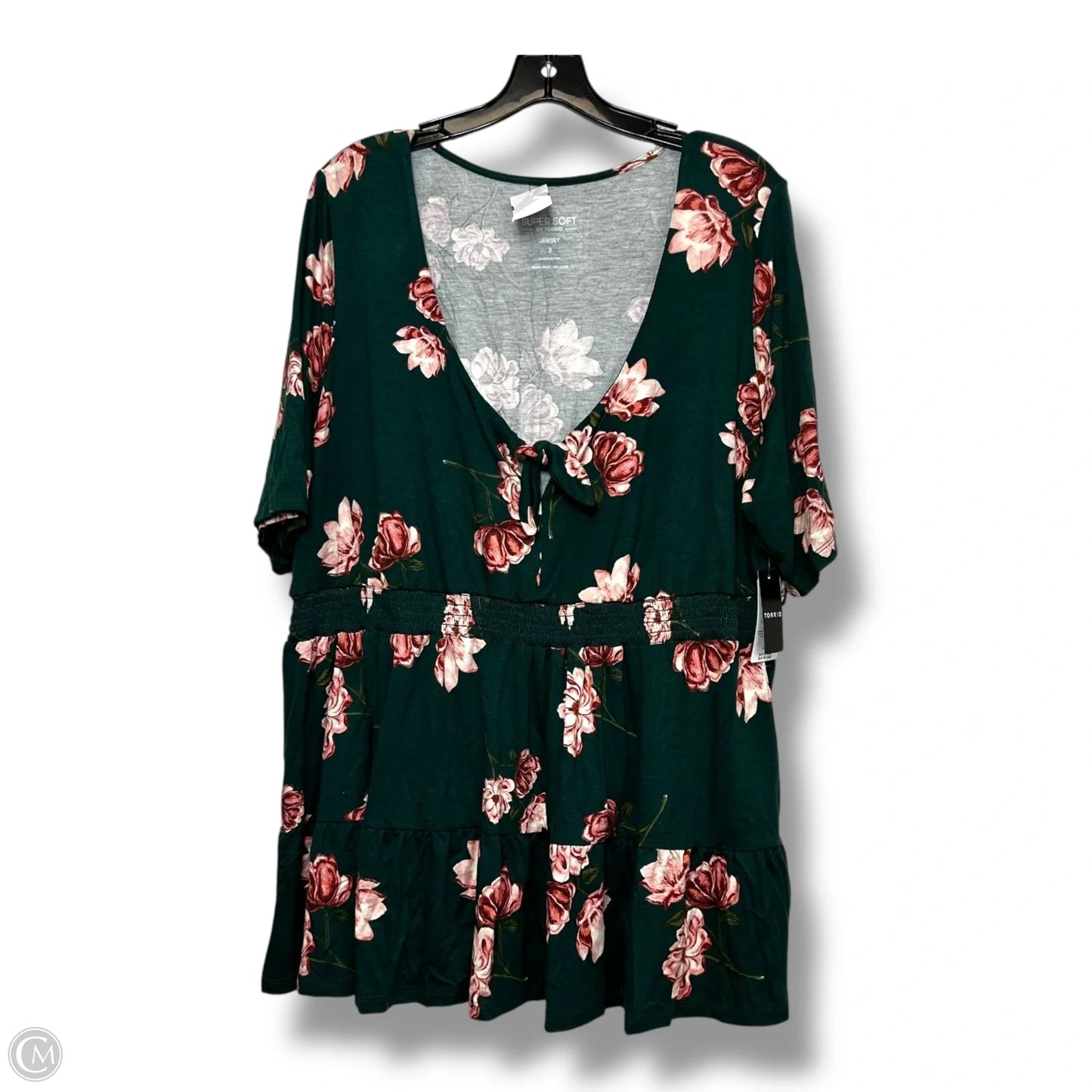 Top Short Sleeve Basic By Torrid In Green, Size: 3x