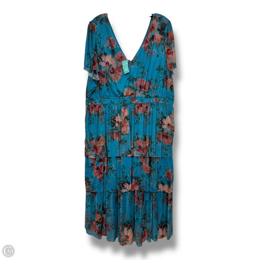 Dress Casual Maxi By Maurices In Blue, Size: 2x