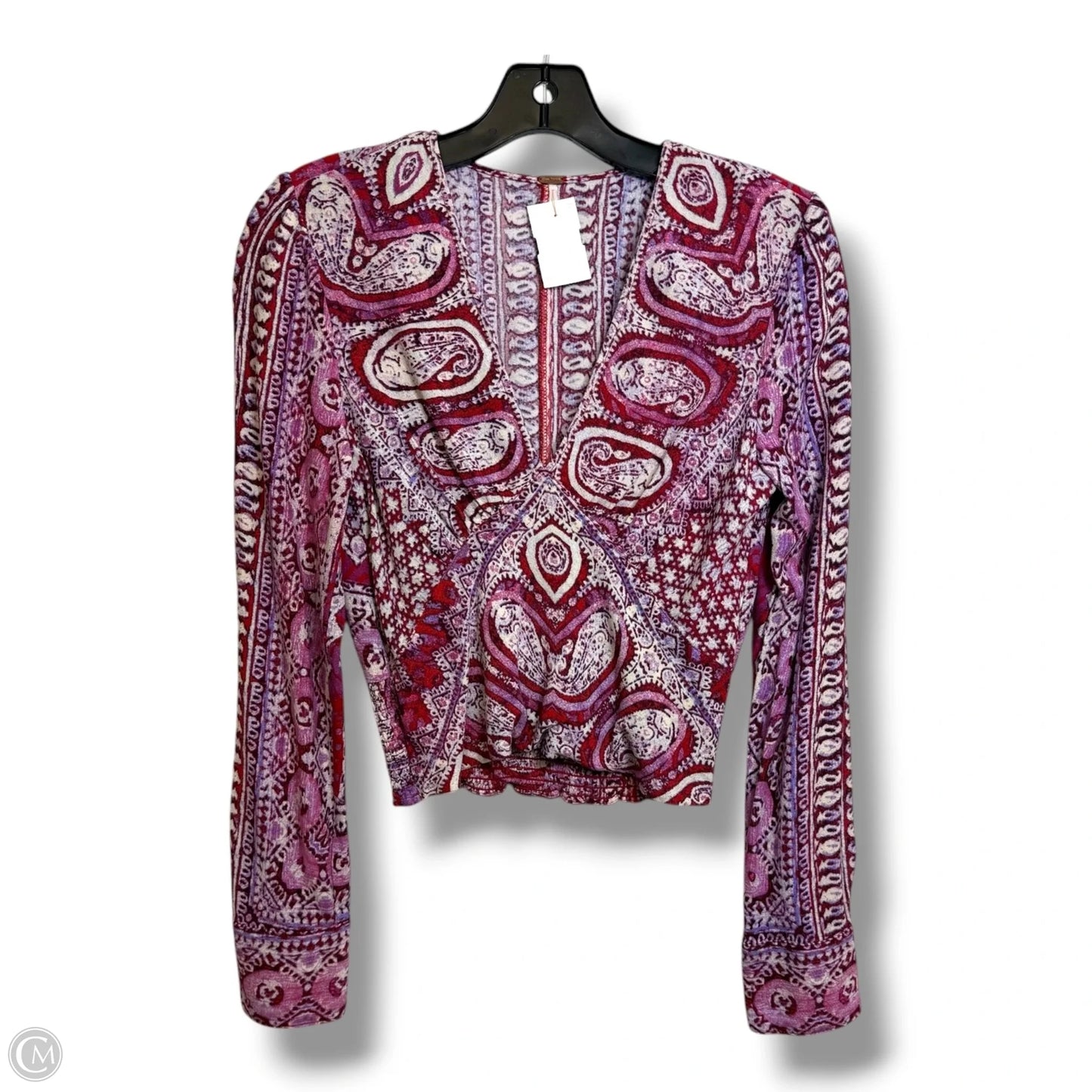 Top Long Sleeve Basic By Free People In Red, Size: S