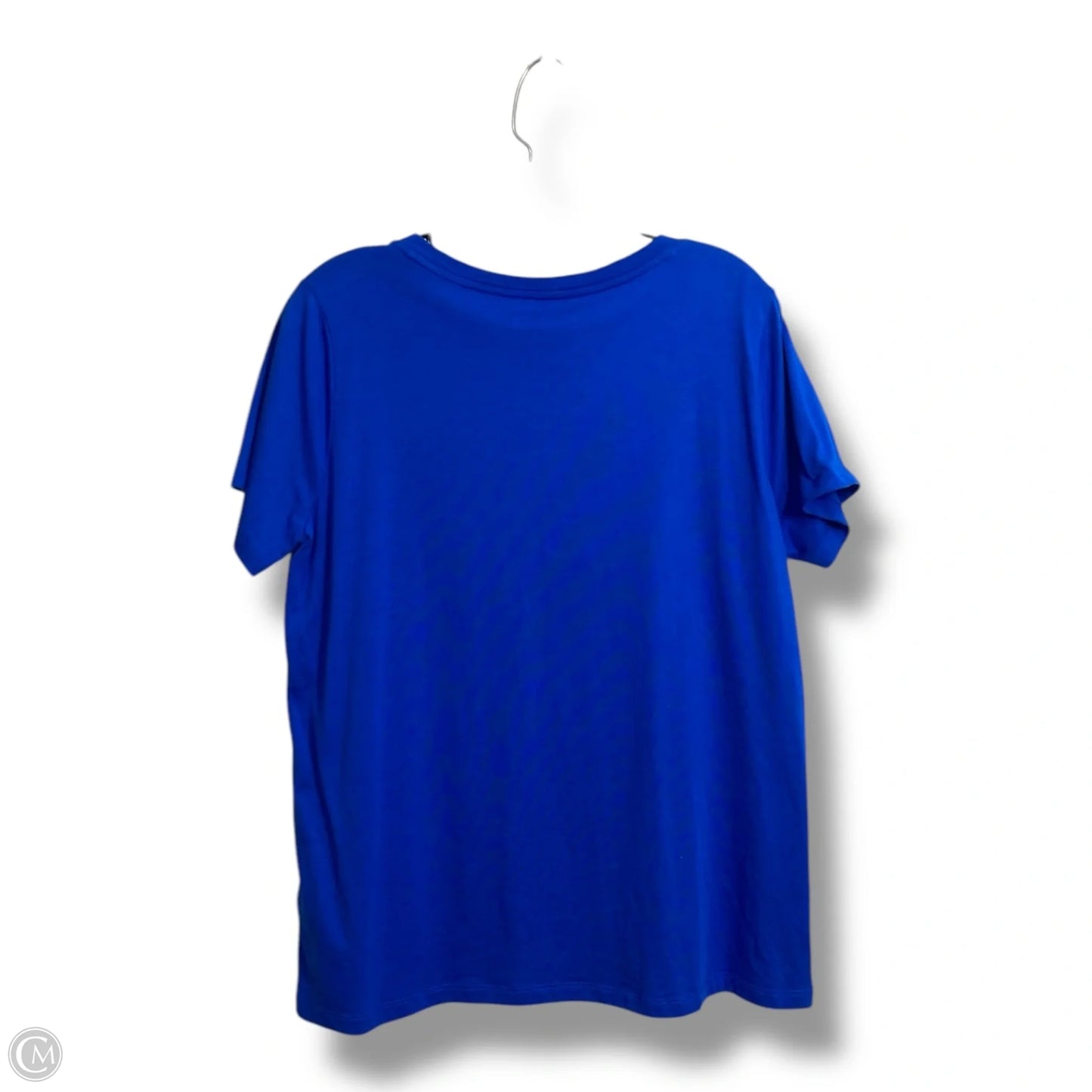 Top Short Sleeve Designer By Michael Kors In Blue, Size: L