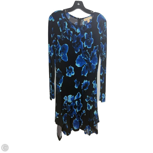 Dress Designer By Michael Kors In Blue & Brown, Size: M