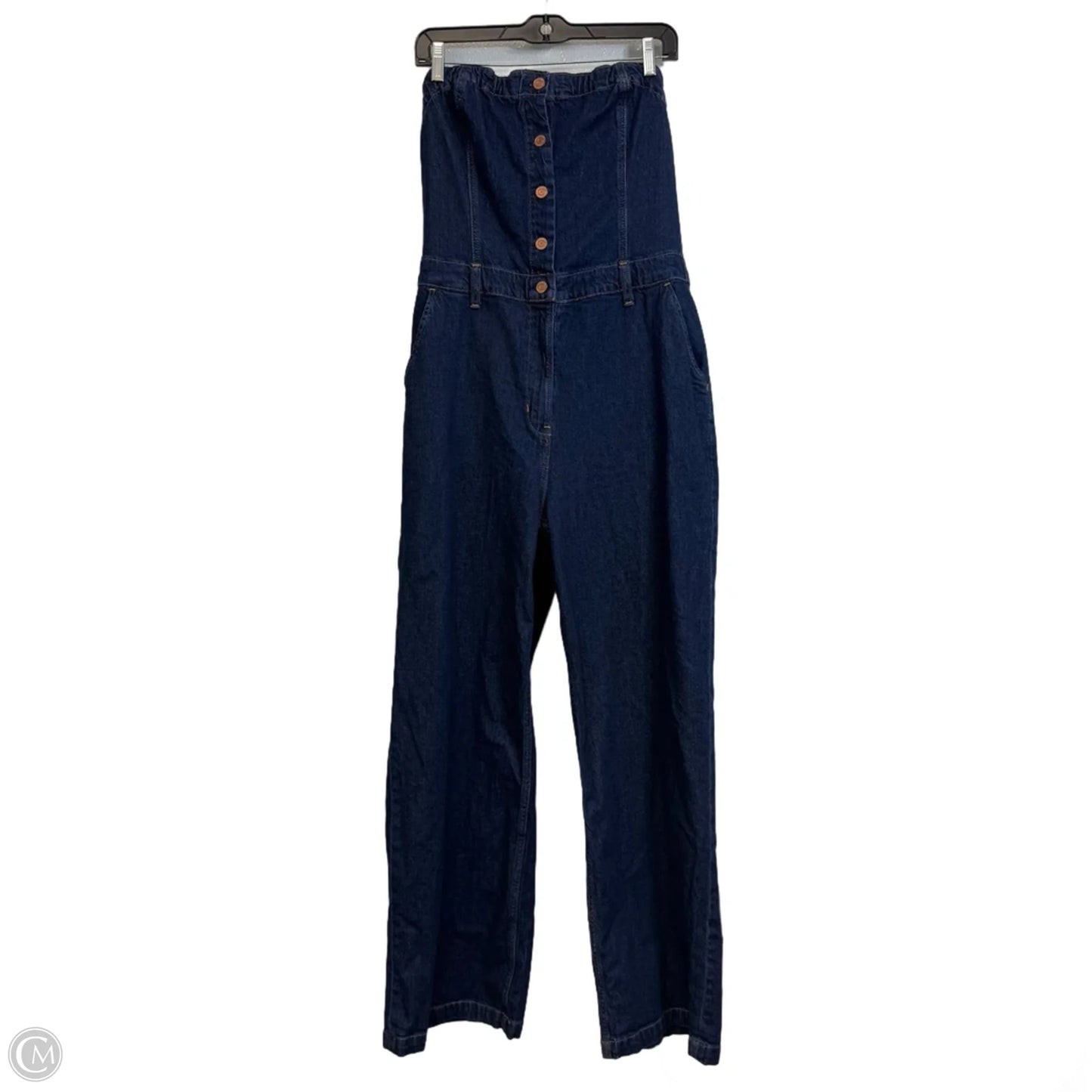 Jumpsuit By Gap In Blue Denim, Size: 14