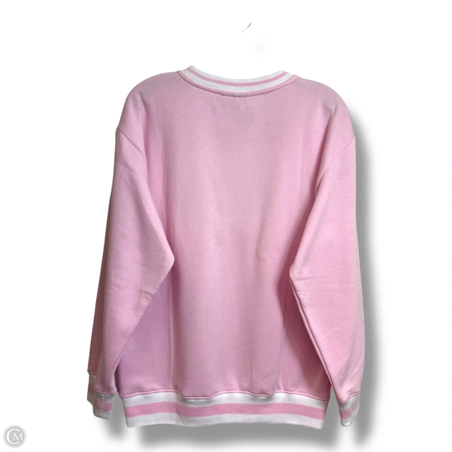 Sweatshirt Crewneck By Clothes Mentor In Pink, Size: L