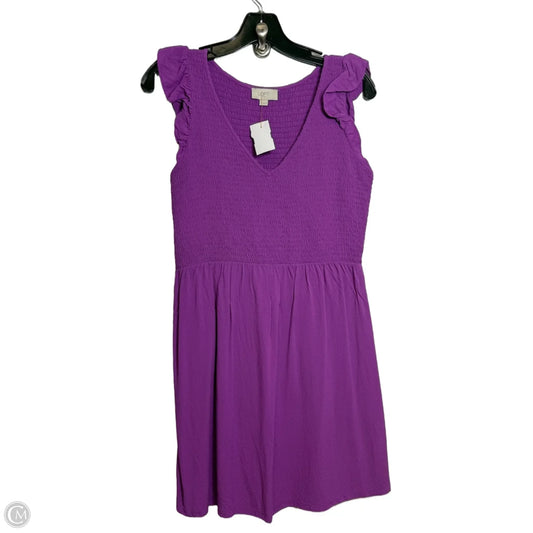 Dress Casual Short By Loft In Purple, Size: S