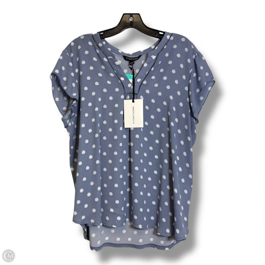 Top Short Sleeve Basic By 41 Hawthorn In Blue, Size: Xl