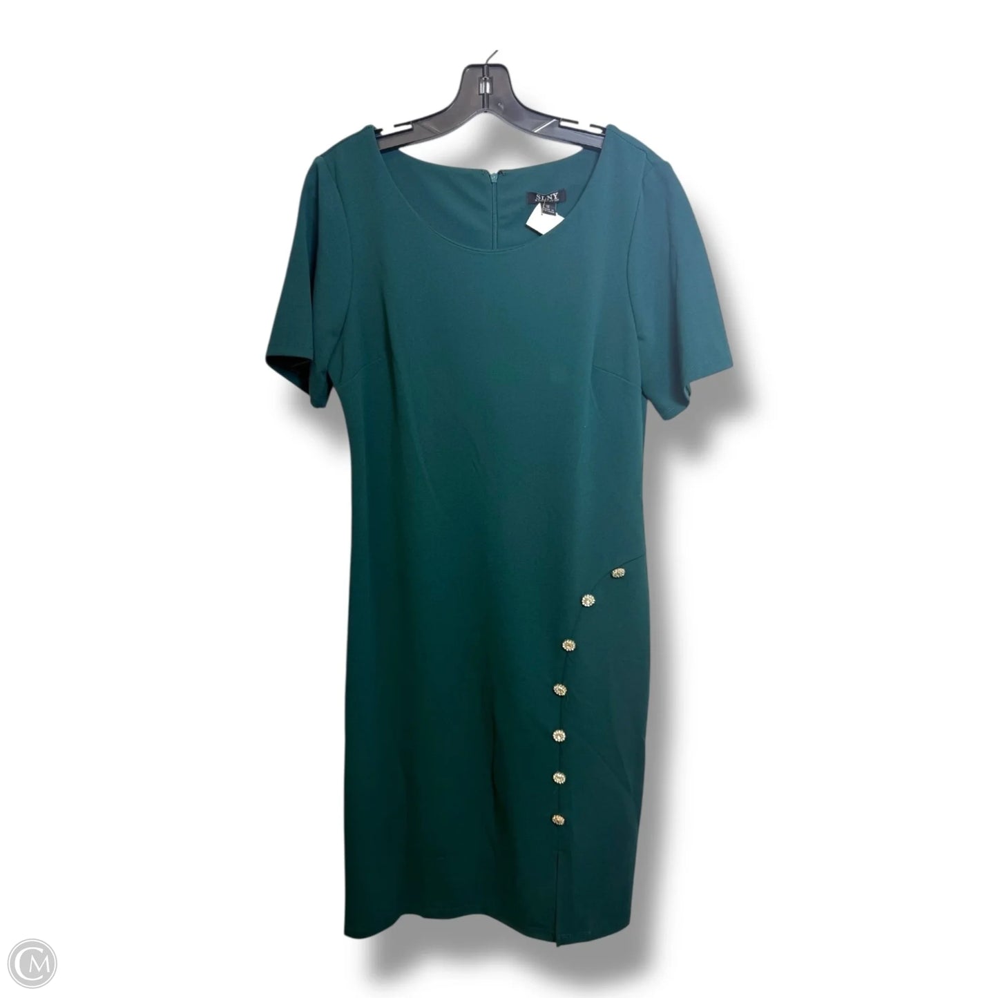 Dress Casual Midi By Sl Fashions In Green, Size: 12