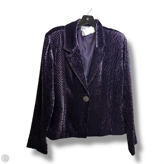 Blazer By Chicos In Purple, Size: M