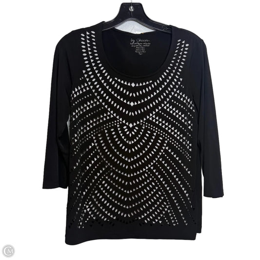 Top Long Sleeve Basic By Chicos In Black, Size: S