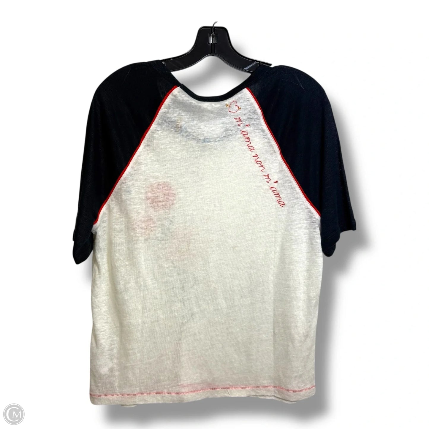 Top Short Sleeve Basic By Splendid In Blue & White, Size: S