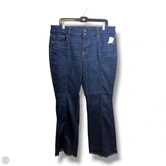 Jeans Boot Cut By American Eagle In Blue Denim, Size: 16