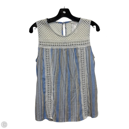 Top Sleeveless By Mine In Blue, Size: L