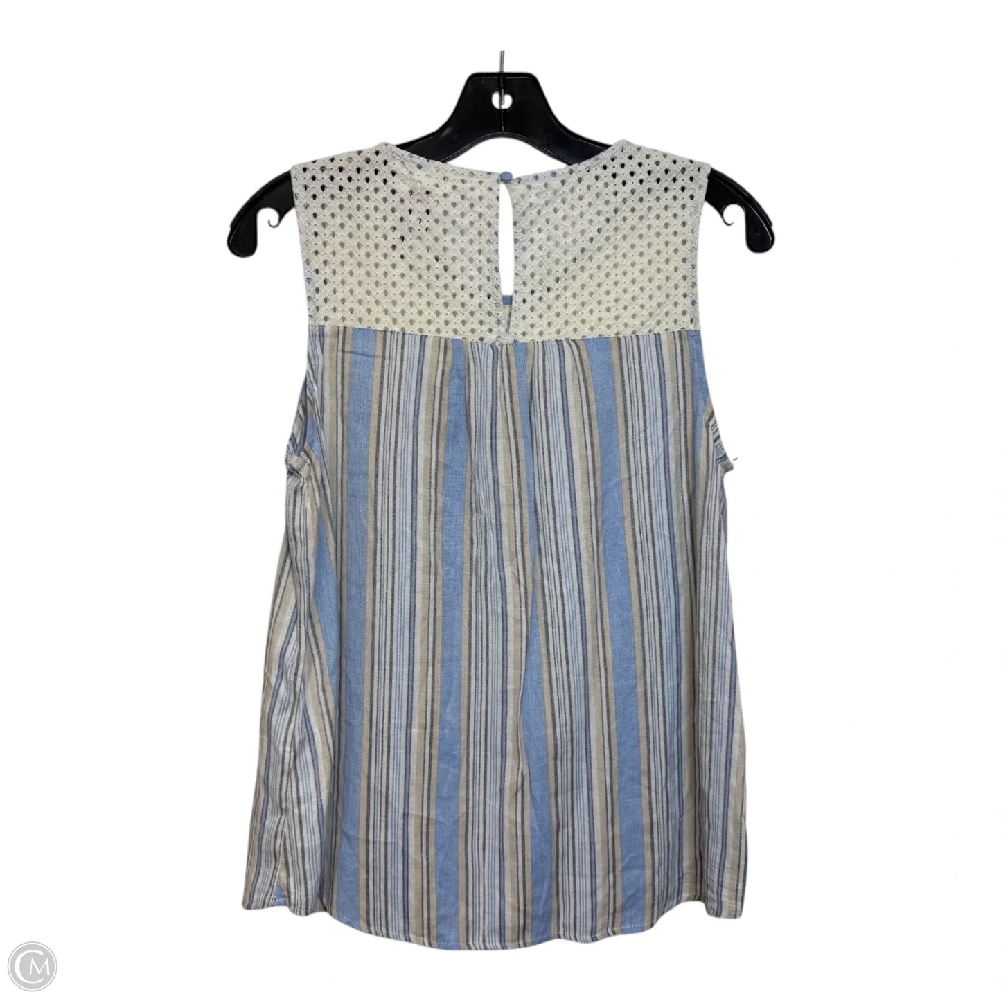 Top Sleeveless By Mine In Blue, Size: L