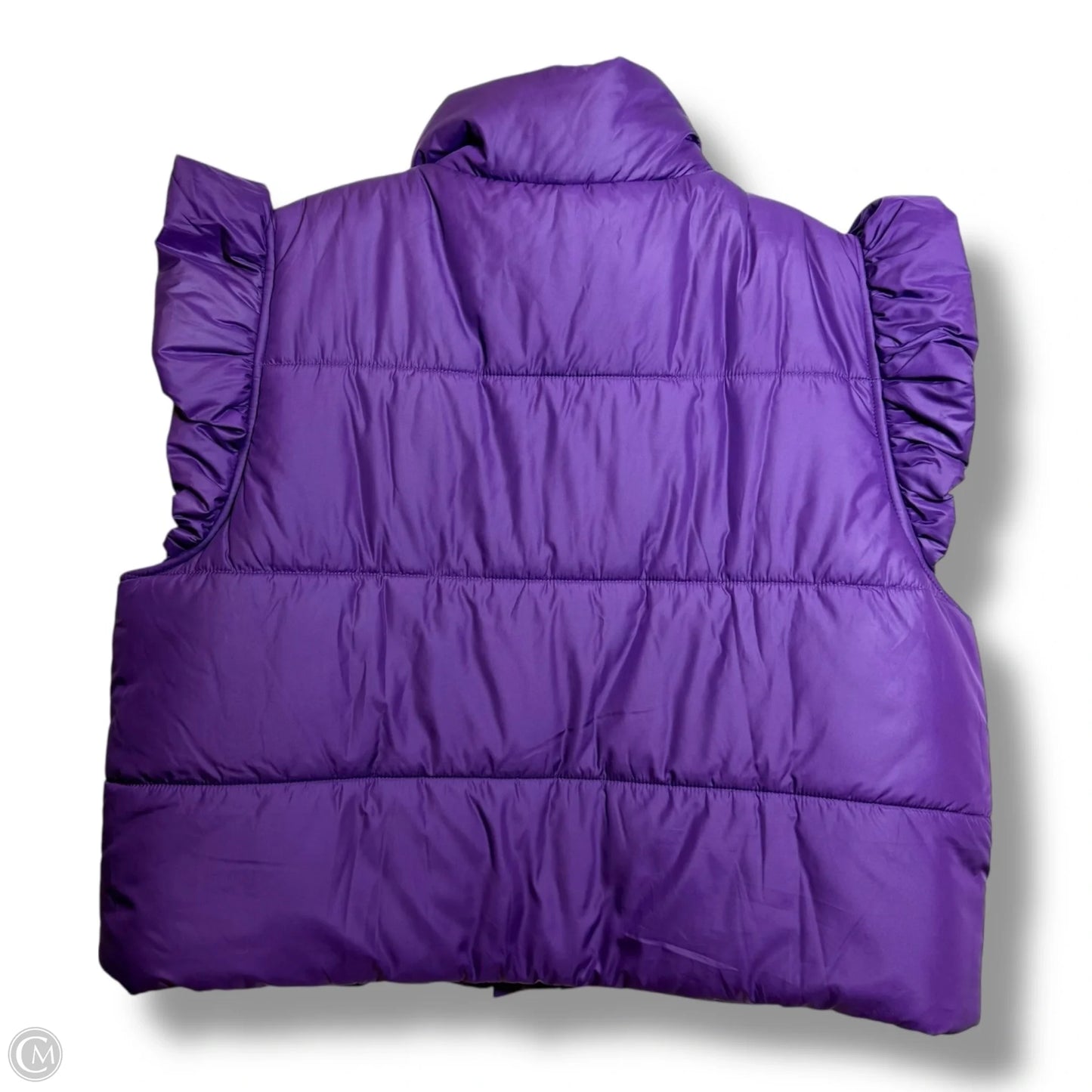 Vest Puffer & Quilted By Oddi In Purple, Size: L