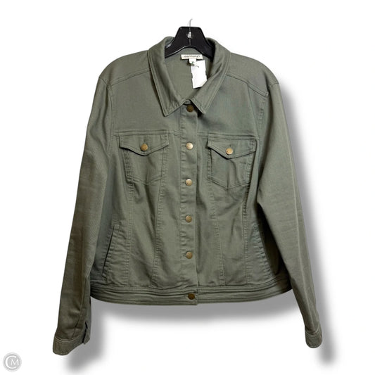 Jacket Denim By Westport In Green, Size: Xl