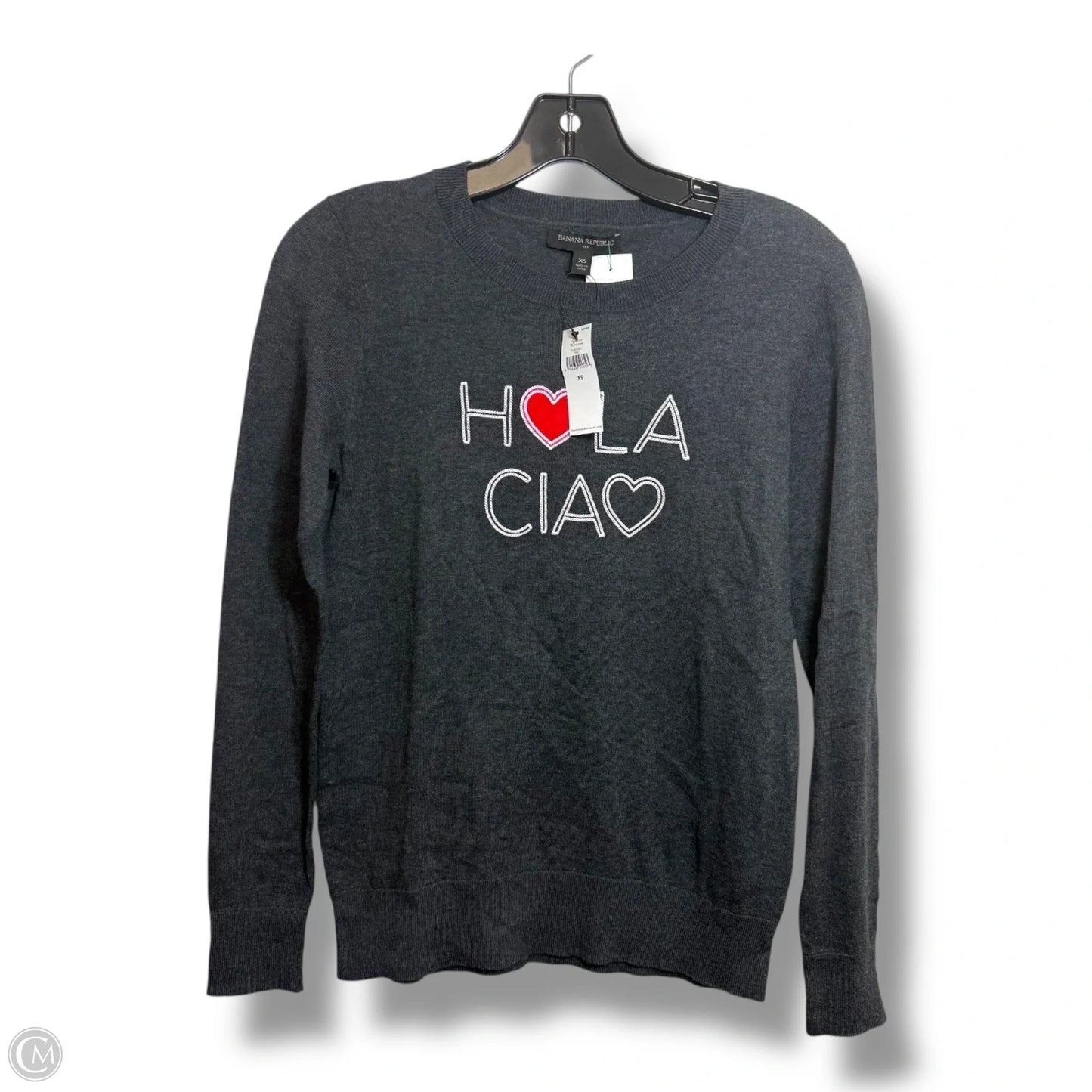 Sweater By Banana Republic In Grey, Size: Xs