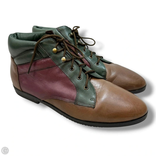 Boots Ankle Flats By Sandra Miller In Brown, Size: 10