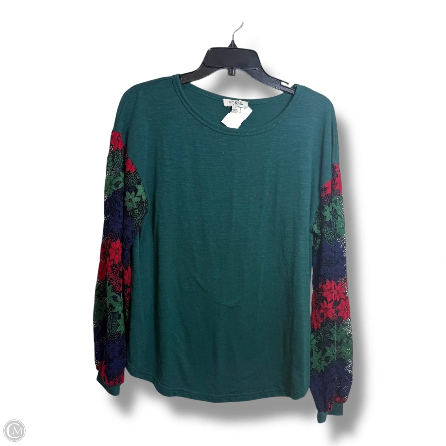 Top Long Sleeve Basic By Umgee In Green, Size: S