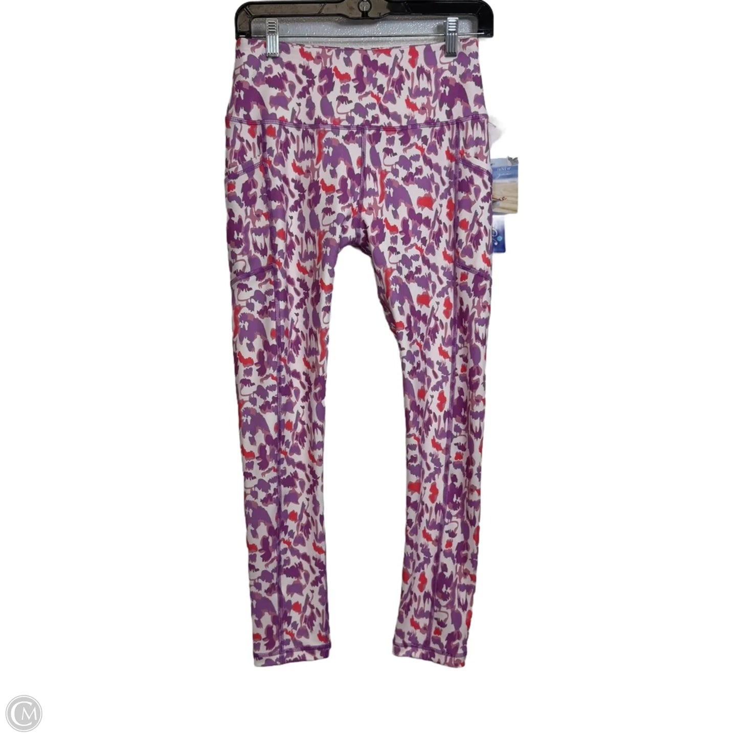 Athletic Leggings By Clothes Mentor In Purple & White, Size: M