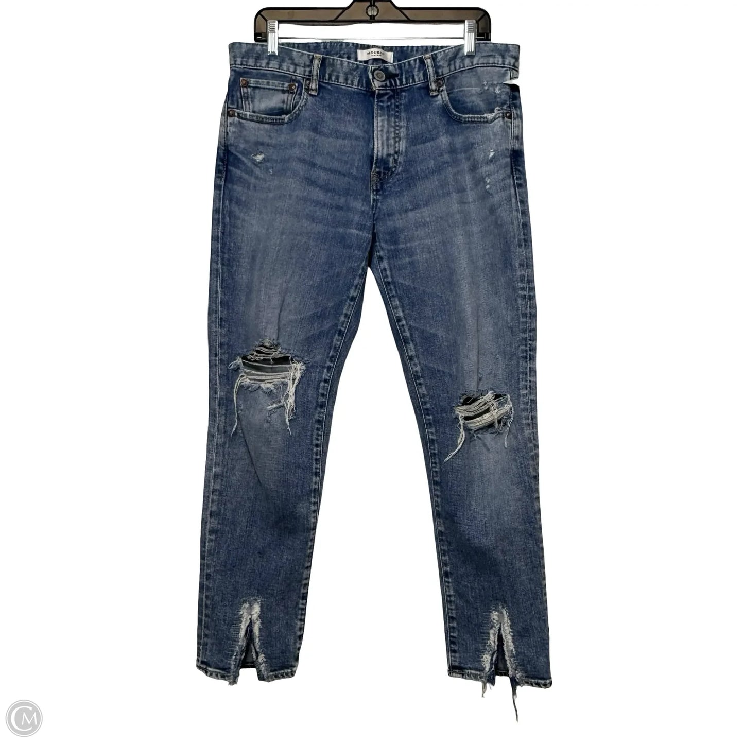 Jeans Straight By MOUSSY In Blue Denim, Size: 12