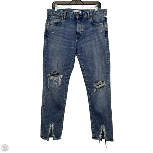 Jeans Straight By MOUSSY In Blue Denim, Size: 12