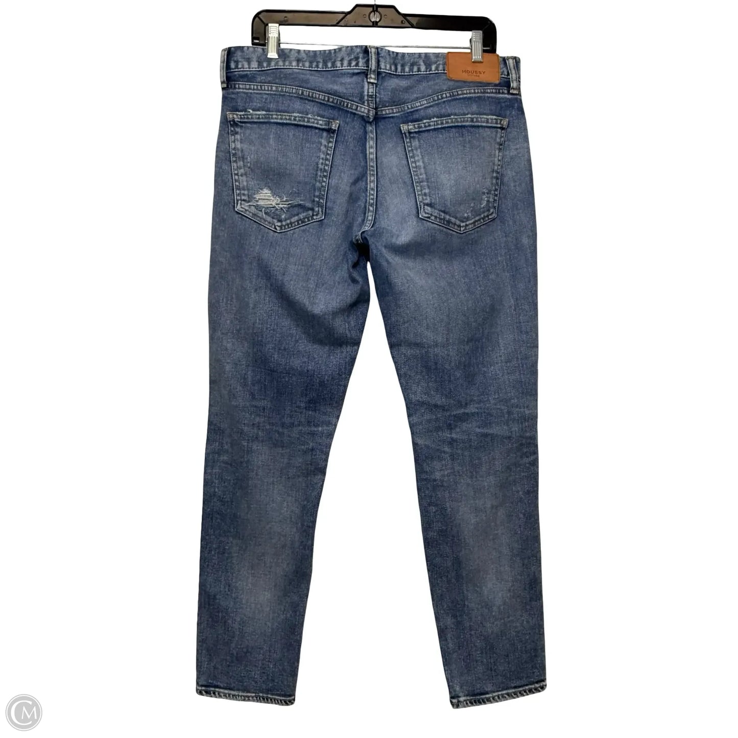 Jeans Straight By MOUSSY In Blue Denim, Size: 12