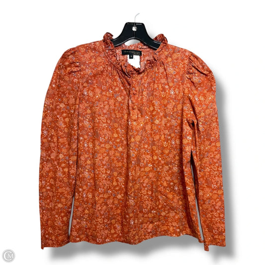 Top Long Sleeve By House Of Harlow In Orange, Size: S