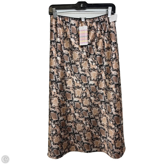 Skirt Midi By Peyton Jensen In Brown, Size: M