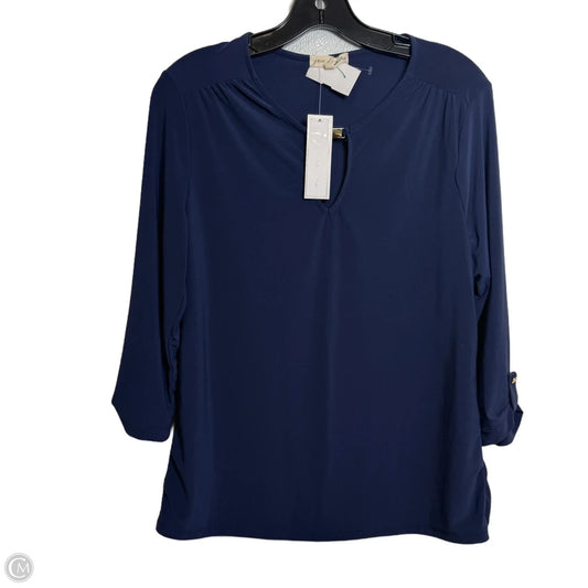 Top Long Sleeve Basic By Clothes Mentor In Blue, Size: M