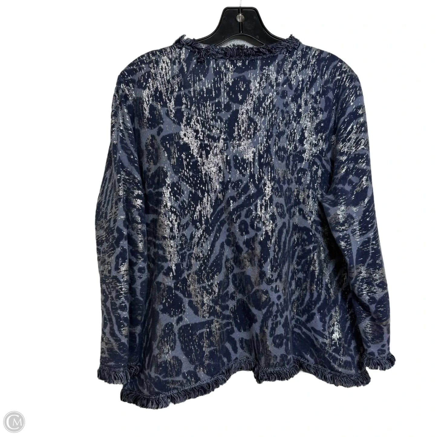 Top Long Sleeve Basic By Chicos In Blue, Size: L