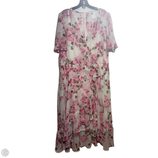 Dress Casual Maxi By Calvin Klein In Floral Print, Size: 18