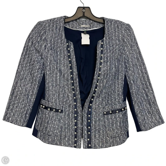 Blazer By White House Black Market In Blue & White, Size: 6