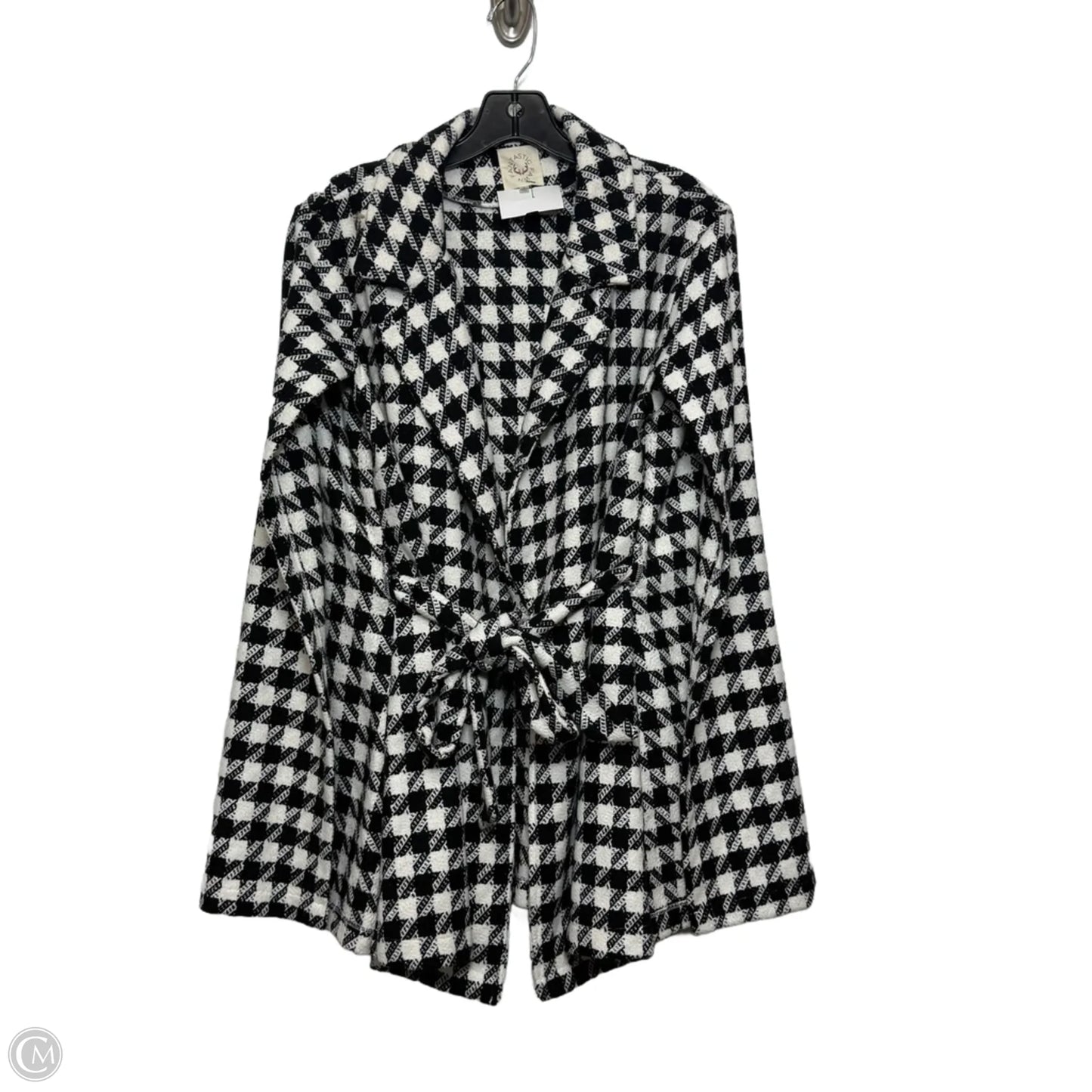 CAPE Jacket By Fantastic Fawn In Black & White, Size: S