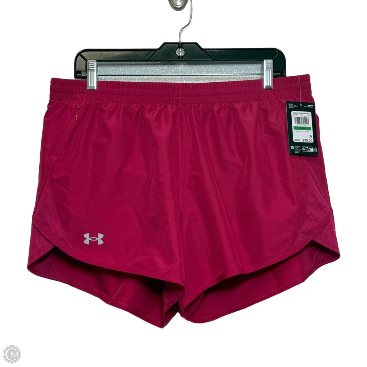 Athletic Shorts By Under Armour In Pink, Size: L