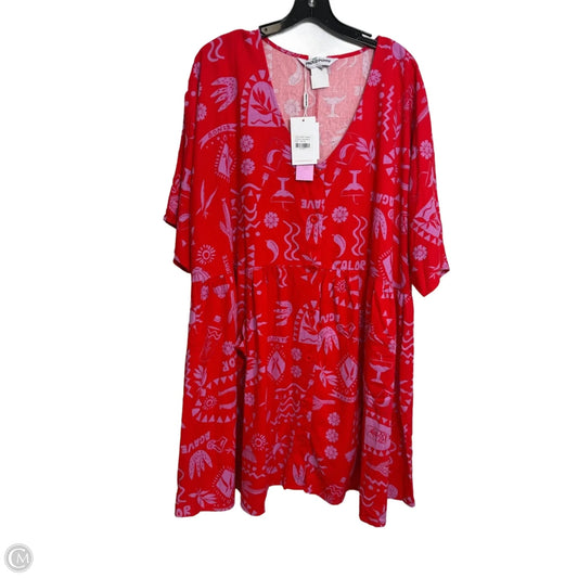 Dress Casual Short By Clothes Mentor In Red, Size: 18