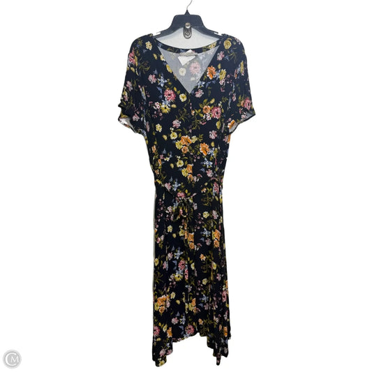 Dress Casual Maxi By Loft In Floral Print, Size: 2x