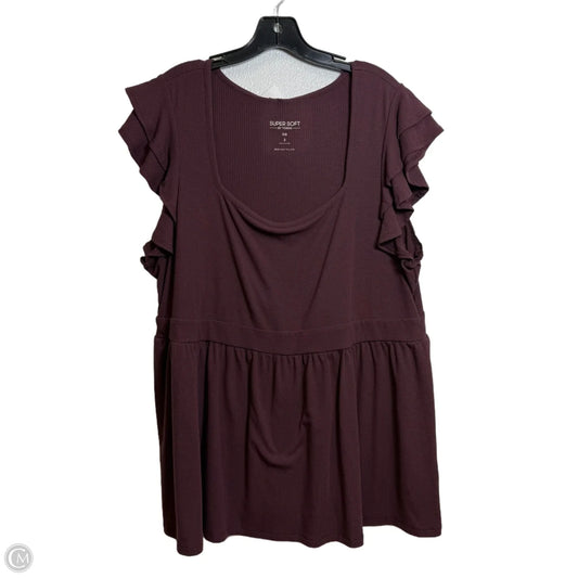 Top Short Sleeve Basic By Torrid In Mauve, Size: 3x