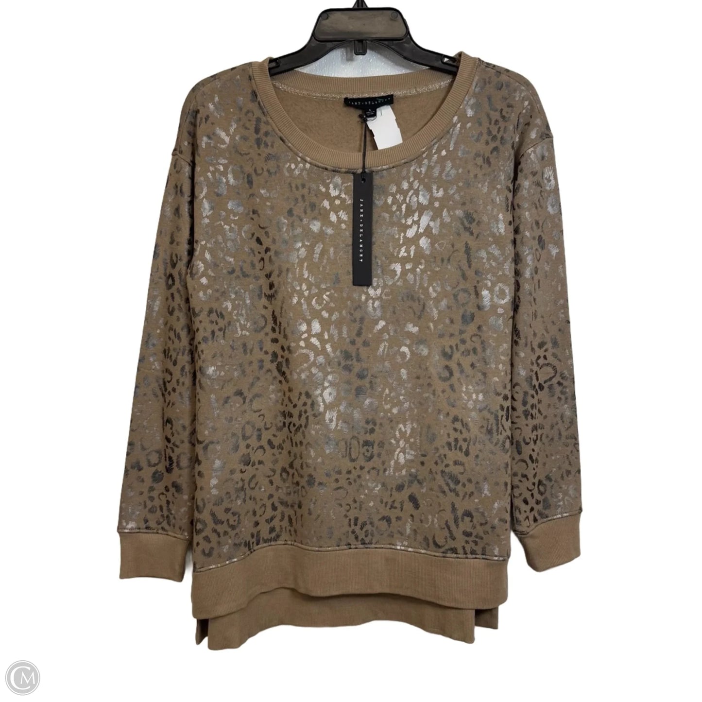Sweatshirt Crewneck By Jane And Delancey In Animal Print, Size: S