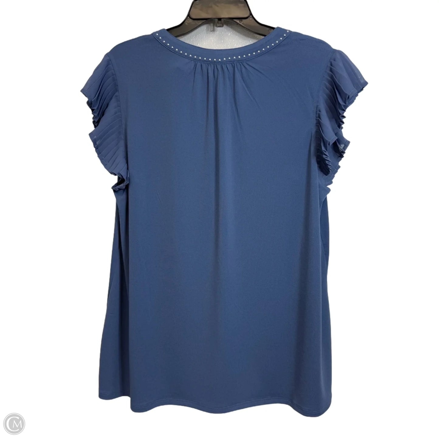 Top Short Sleeve Basic By Belldini In Blue, Size: 1x