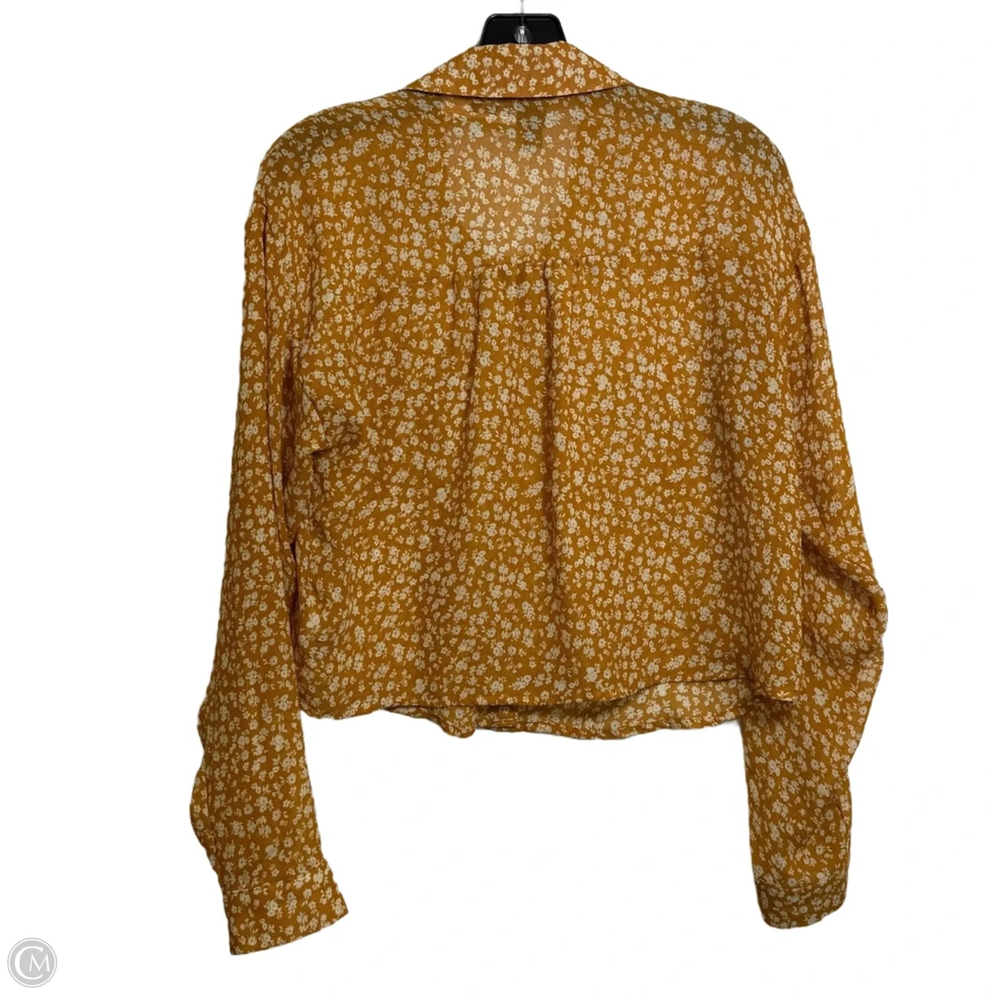 Top Long Sleeve Basic By Wild Fable In Yellow, Size: S