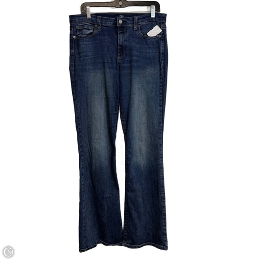 Jeans Boot Cut By Gap In Blue Denim, Size: 14