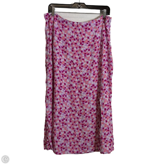 Skirt Midi By On 34th In Pink, Size: 1x