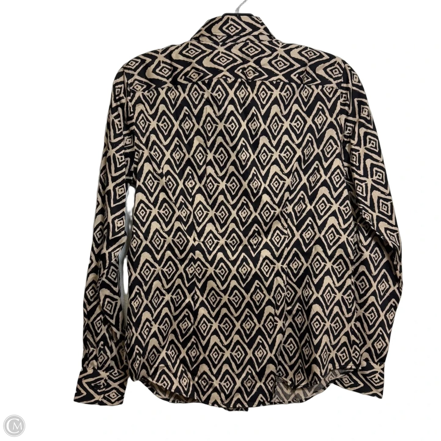 Top Long Sleeve Basic By Ralph Lauren In Black & Brown, Size: Xs